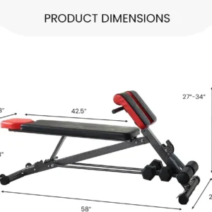 Hot sales Multi-Functional Adjustable Weight Bench forTotal Body Workout Hyper Back Extension, Roman Chair, Adjustable Ab Si