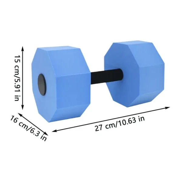 Water Weights 1 Pair Water Aquatic Pool Exercise Dumbbells High-Density Training Exercise Barbells Core Aerobics Equipment For - Image 6