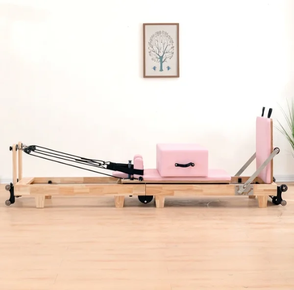 Studio Commercial Training Professional Reformer Folding Wood Foldable Reformer Machine Pilates - Image 5