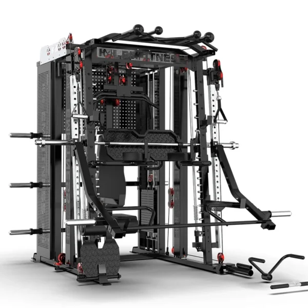 NEW Commercial Smith Machine | Multi-Functional Home Gym Equipment with Integrated Squat Rack and Cable Crossover - Image 6