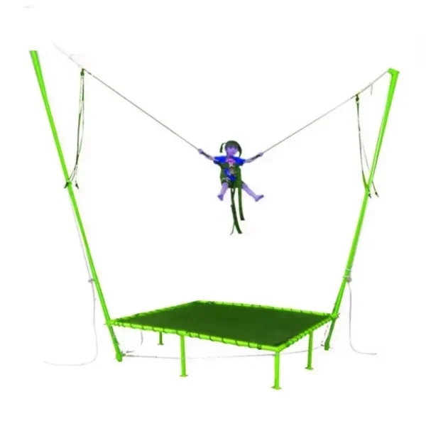 Single Seat Mini Bungee Jumping Trampoline Electric Indoor Amusement Equipment for Kids Carnival Ride on Sale - Image 2