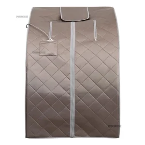 Portable Full BodyFar Infrared Sauna Room Home Waterless Sweat Steaming Box Relaxation Detox with Heating Foot Pad Heater Pool