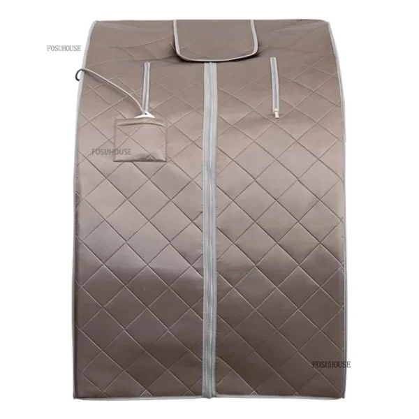 Portable Full BodyFar Infrared Sauna Room Home Waterless Sweat Steaming Box Relaxation Detox with Heating Foot Pad Heater Pool