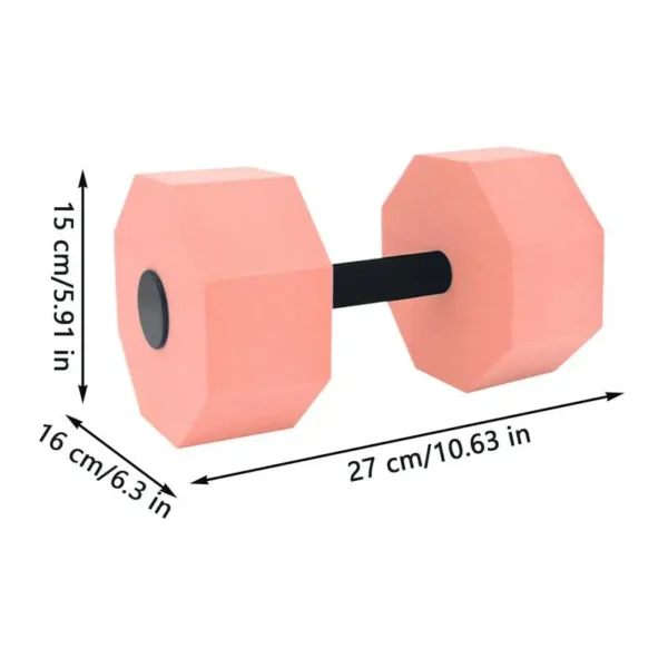 Water Weights Pool Foam Dumbbells For Water Exercise Lightweight Aerobics Equipment With Handle Strip Training Exercise Barbells - Image 6