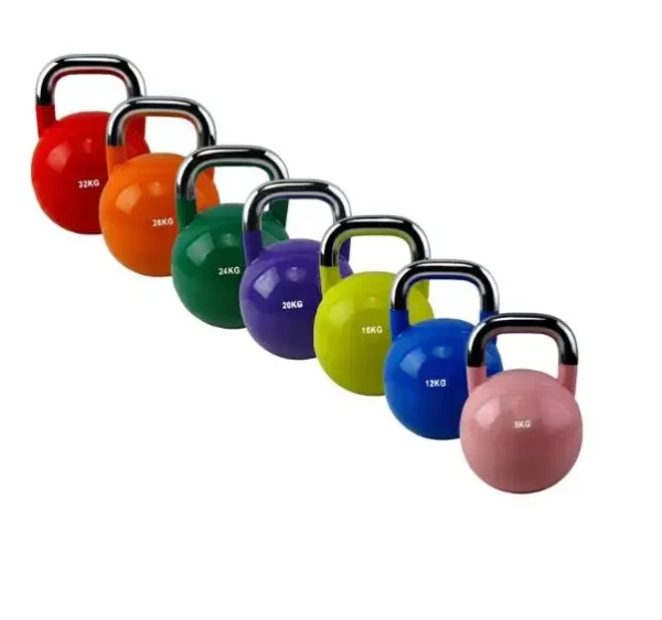 Wholesale Custom Logo Colorful Cast Iron Competition Gym Home Fitness Vinyl Kettlebell - Image 6