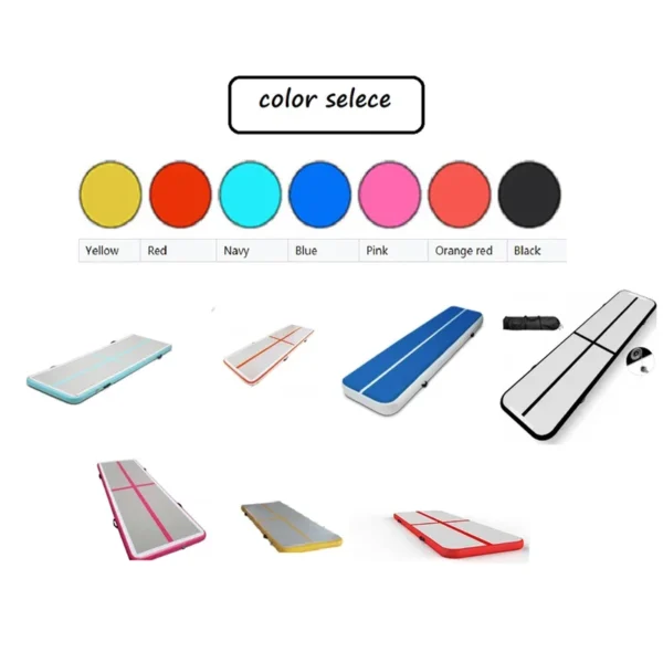Custom Logo Hot Selling Inflatable Air Track With Electric Pump Gymnastics Tumbling Air Mat Indoor Outdoor Yoga Training Floor - Image 3