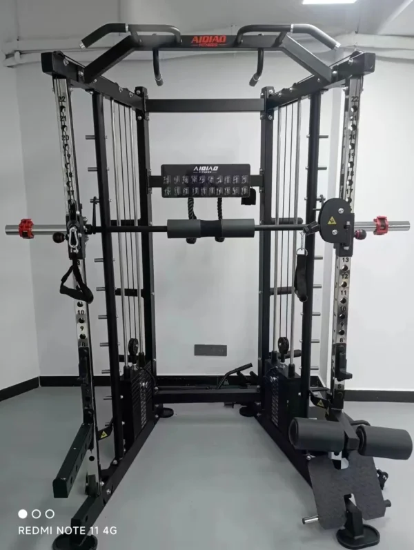 Home Gym Smith Machine Squat Rack All in One Multi-Functional Gym Machine Cable Crossover Smith Machine - Image 4