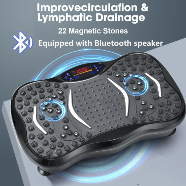 Electric 3D Vibration Plate Exercise Machine Power Fit Crazy Massage for Whole Body Slimming ABS for Household Use - Image 2