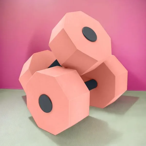 Water Weights 1 Pair Water Aquatic Pool Exercise Dumbbells High-Density Training Exercise Barbells Core Aerobics Equipment For - Image 3