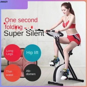 OVOZI Foldable Spinning Bike Home Webbing Bike Indoor Exercise Bike Gym Equipment For Ultra-quiet Exercise Hot New