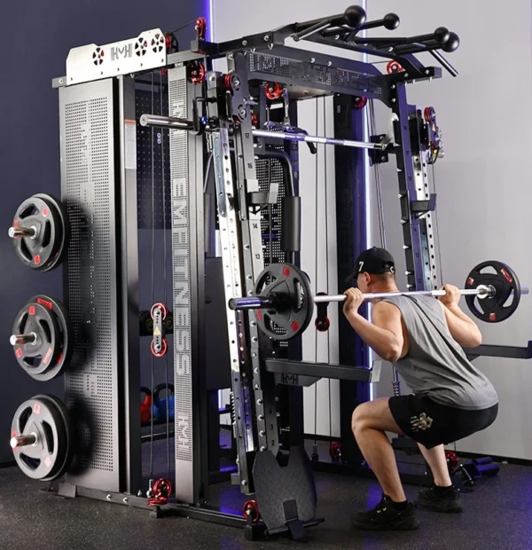 NEW Commercial Smith Machine | Multi-Functional Home Gym Equipment with Integrated Squat Rack and Cable Crossover - Image 5