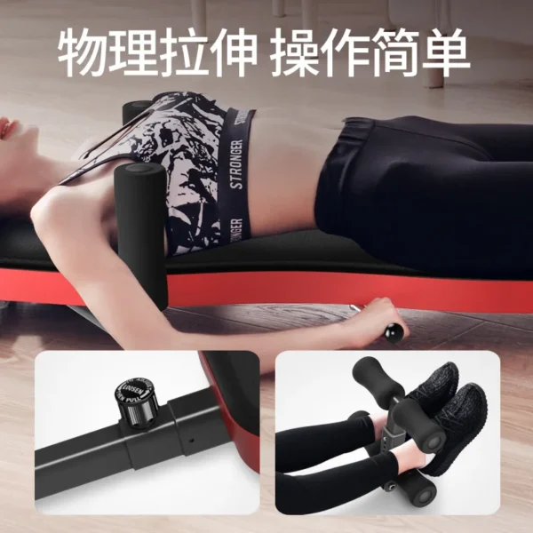 물구나무 Stretching Artifact Leg Pulling Tensioner Fitness Home Cervical Spine Lumbar Traction Upside down Inversion Table - Image 2