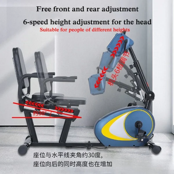 Household Fitness Exercise Bike, Upper and Lower Limb Electric Machine Bicycle, Elderly Rehabilitation Training Device - Image 4