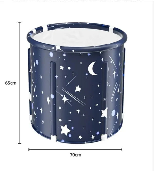 PVC Foldable Bath Tub for Adults Portable Bathing Tub Home Sitting Bath Tub Full Body Bath Tub Ice Bath - Image 6