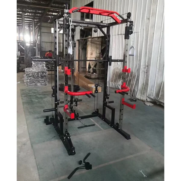 Smith machine squat rack, gantry stand, household comprehensive trainer, free squat bench press stand - Image 3