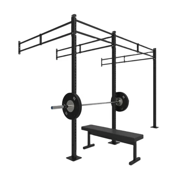 Customized Steel Training Wall Mounted Squat Rack Gym Rig Frame Smith Machine Half Power Rack Climbing Cage