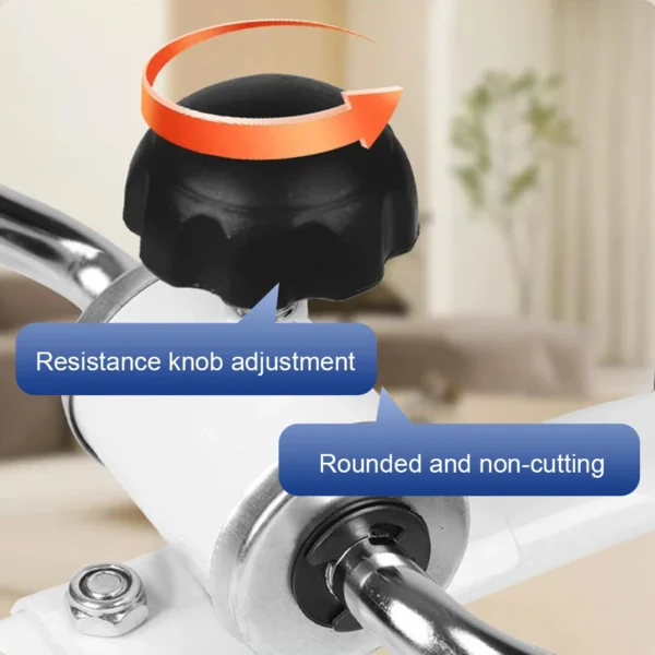 Folding Portable Arm Leg Exercise Bike with Adjustable Resistance Under Desk Bike Stationary Exercise Bike for Home Exercise - Image 3
