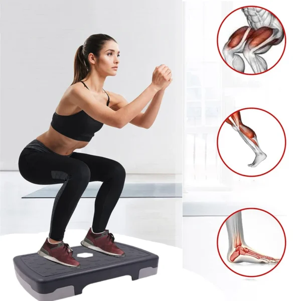 New Indoor Aerobic Stepper Yoga Step Board Heavy Duty Workout Balance Board Non Slip Aerobic Exercise Step Platform for Home Gym