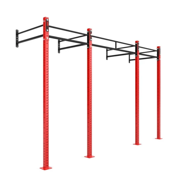 Customized Steel Training Wall Mounted Squat Rack Gym Rig Frame Smith Machine Half Power Rack Climbing Cage - Image 6