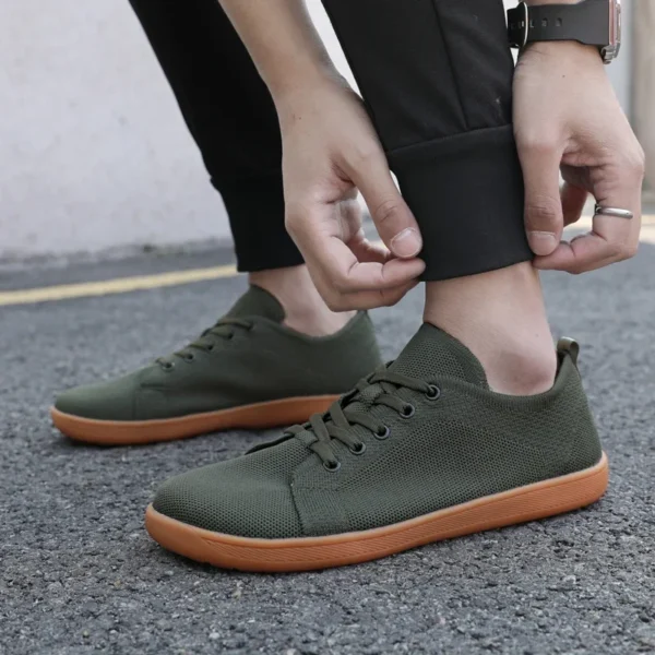 Men's Minimalist Barefoot Sneakers Wide Fit Zero Drop Sole Optimal Relaxation Men's Cross Trainer Barefoot Shoes Sneakers - Image 5