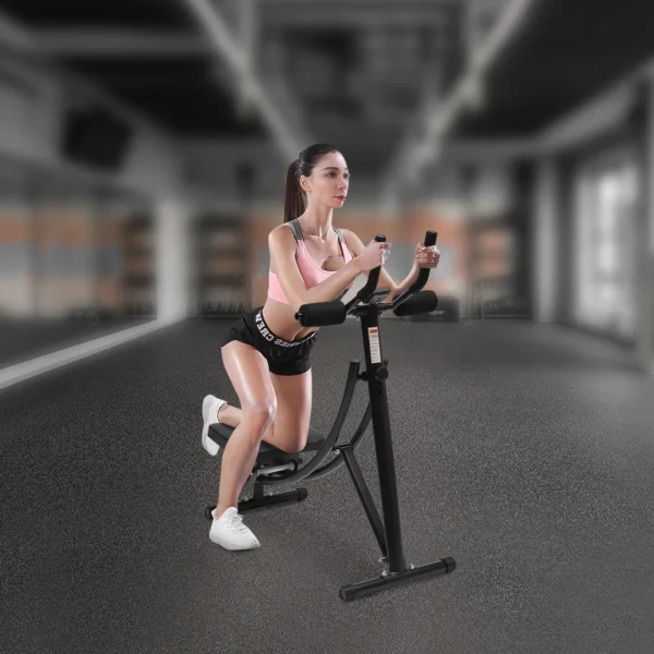 Ab Machine with Silent Rollers, LED Display, 3 Adjustable Slopes, Carbon Steel Frame, Full-Body Exercise for Core Strength and - Image 2