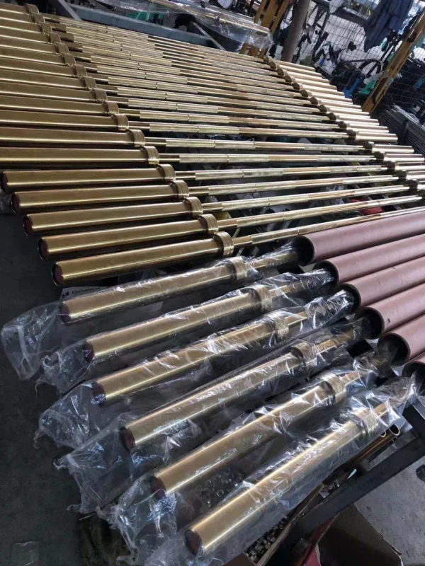Professional Gym Steel Barbell Bar for Strength Training Golden Barbell Bar Training Barbells Weightlifting Barbell Bar