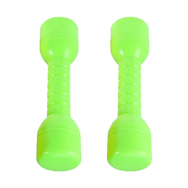 2pcs Plastic Dumbbells Sports ABS Material Ergonomic Handle Fitness Exercise Barbells Kindergarten Toys