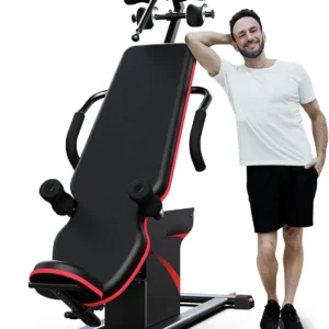 Electric Inversion Table for Back Pain Relief/Heavy Duty Inversion Table with 180 Degree Full Inversion & 3D Memory Foam