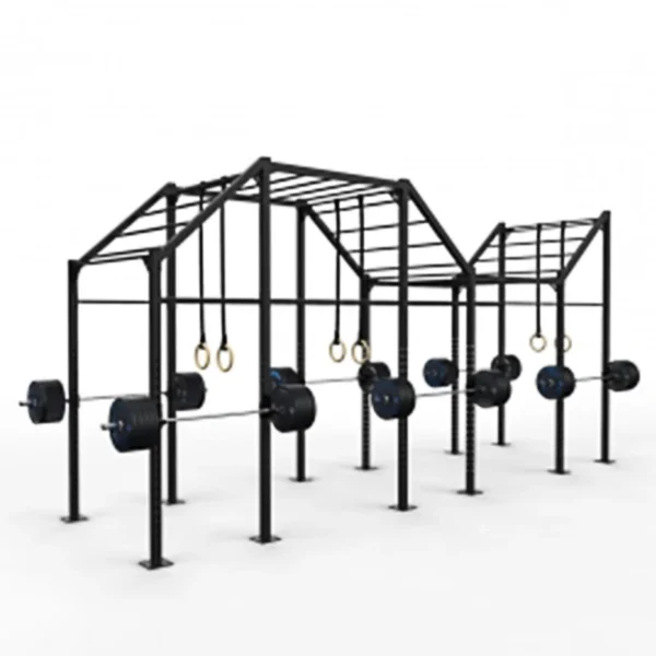 Factory Professional Design Custom Cross Training Fitness Rigs Outdoor Rigging Power Cage Squat Rack Wall Mounted Pull up Rig - Image 4
