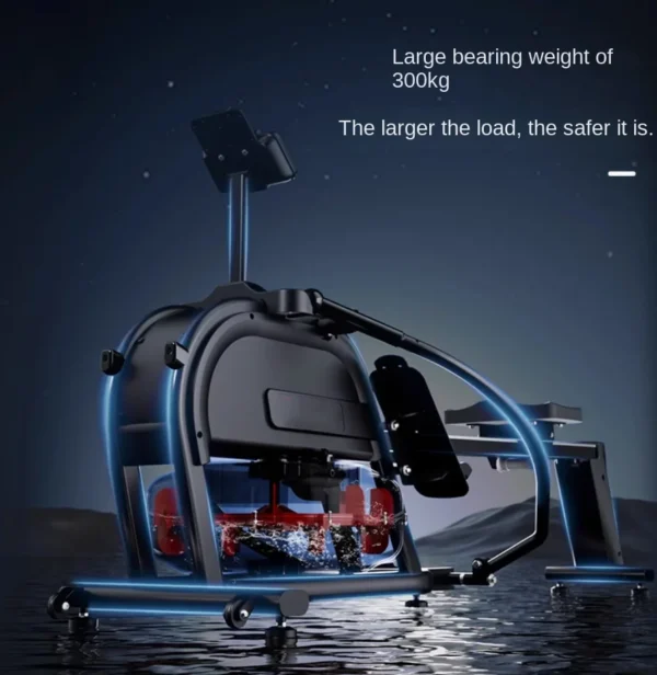 Home double paddle rowing machine, water magnetic double resistance silent aerobic exercise, rowing exercise, heart and lungs - Image 3