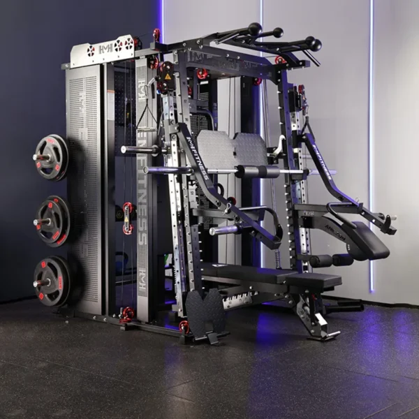 NEW Commercial Smith Machine | Multi-Functional Home Gym Equipment with Integrated Squat Rack and Cable Crossover - Image 3