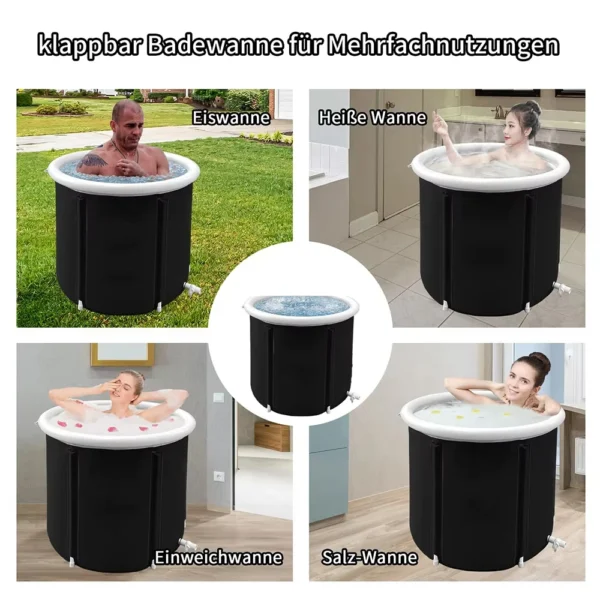 Inflatable Bathtub Foldable Adult Portable Outdoor Bathtub PVC Inflatable SPA Ice Bath Challenge Ice Therapy Ice Bath Tub - Image 5