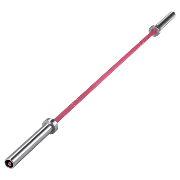 Gym Equipment 2.01m Weightlifting Barra Gym Barbell Weight Women Olimpi Bar pink 15kg Weight Lifting Barbells Bar for Sale - Image 4