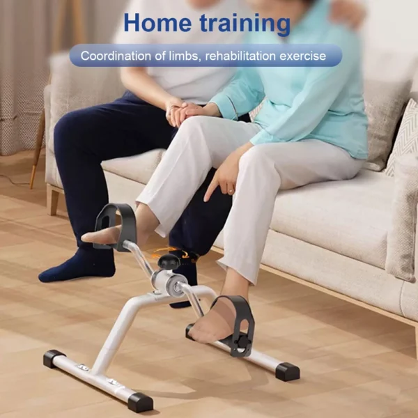 Folding Portable Arm Leg Exercise Bike with Adjustable Resistance Under Desk Bike Stationary Exercise Bike for Home Exercise - Image 4