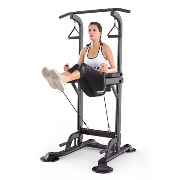 Factory Wholesale Multi-functional Power Tower Pull up Bar Dip Station Set for Indoor Home Gym Workout - Image 4