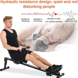 Rower Silent Hydraulic Rowing Machine Home Fitness Equipment Simulated Rowing Training Hand Foot Coordination Exercise