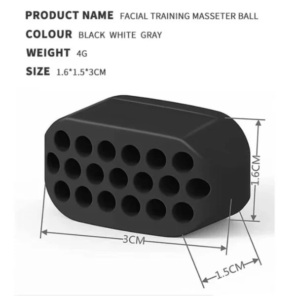 Jawline Training Thin Face Exerciser Ball Facial Muscle Activate Exercise Mouth Masseter Jaw Chin Slimming Mandibular Lift Tool - Image 6