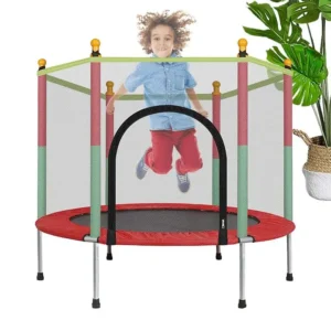 Trampoline Kids Outdoor Trampoline For Toddler 55 Inch Bouncing Entertainment Equipment For Kids Fitness Training