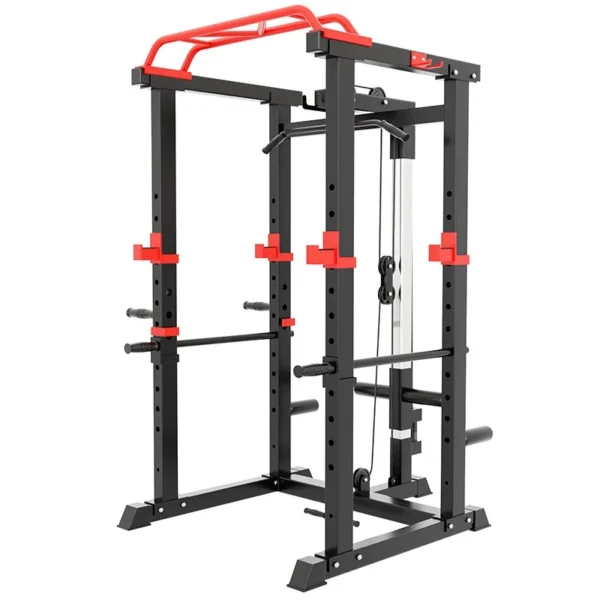 Home Fitness Multi-Functional Gym Rack Comprehensive Training Equipment for Squat Bench Press Doorway Exercise Unisex Made Steel - Image 4