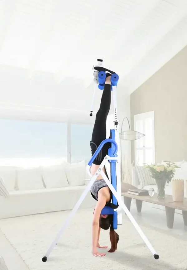 Multi Heavy Duty Inversion Table with Adjustable Headrest & Protective Belt Back Stretcher Machine for Back Pain Relief Therapy - Image 4