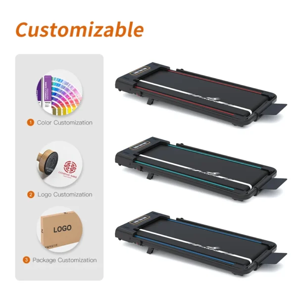 Hot Selling Silent Running Machine Electric Folding Treadmill with LED Display Easy-to-Operate Walking Pad for Home Gym Use