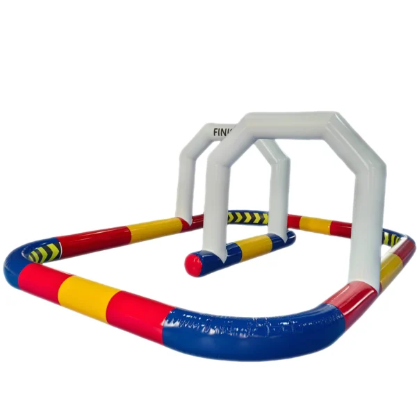 Inflatable Go Kart Race Tracks Inflatable Didi Car Race Track Sport Game Air Racing Bumper Car Happy Hopper Circuit For Kids