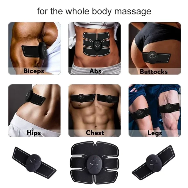 Electric EMS Muscle Stimulator Wireless Buttocks Trainer Abdominal ABS Stimulator Fitness Body Slimming Massager Sculpt Machine - Image 5