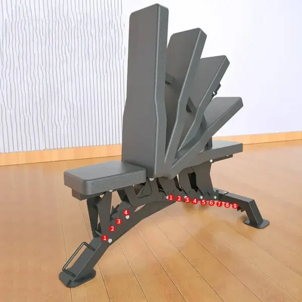 Gym Fitness Adjustable Dumbbell Bench Multi Functional Sit up Training Weight Lifting Bench Press - Image 3