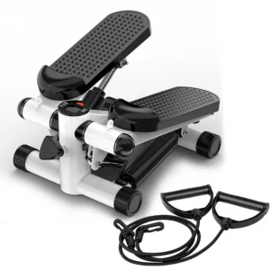 Mini Stepper Twist Stepper Machine Max 120kg Fitness Stepper LED Display Slimming Treadmill with Pull Rope for Slimming Exercise
