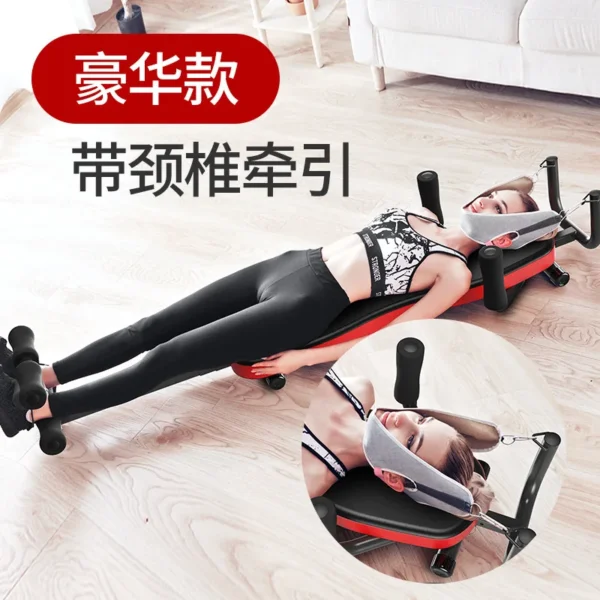 물구나무 Stretching Artifact Leg Pulling Tensioner Fitness Home Cervical Spine Lumbar Traction Upside down Inversion Table - Image 3