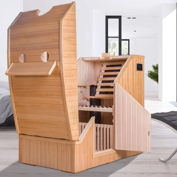 Far infrared sweat room, mobile sauna, sweat box household sauna box, single mini fumigation cabin - Image 2