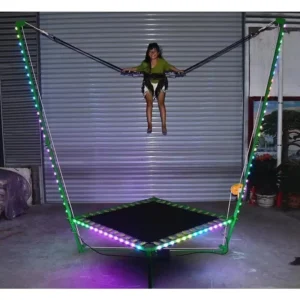 Single Seat Mini Bungee Jumping Trampoline Electric Indoor Amusement Equipment for Kids Carnival Ride on Sale