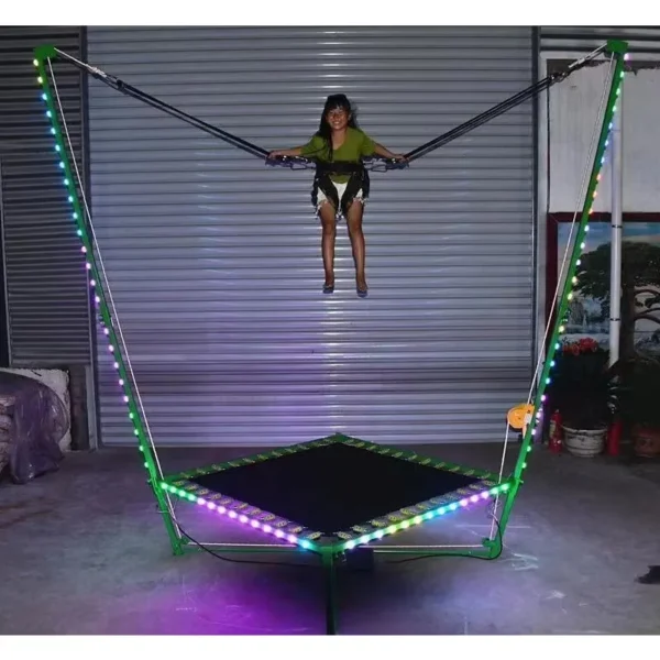 Single Seat Mini Bungee Jumping Trampoline Electric Indoor Amusement Equipment for Kids Carnival Ride on Sale