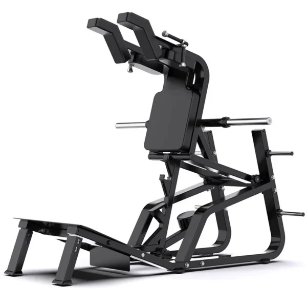 Commercial V-shaped Hip and Leg Extension Glute Bridge Machine 45 Degree Leg Press Hack Squat Machine Plate Loaded Trainer